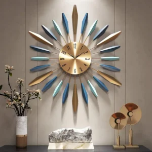Mid Century Metal Wall Clock