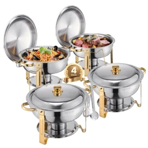 VEVOR 4 Pack Chafing Dish Buffet Set